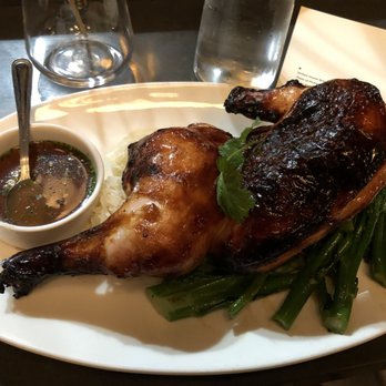 Chloe - Spice Roasted Chicken (comes w/ Vietnamese style greens + toasted chili-lime dipping sauce). Sauce was really good too! - New American Near Me - Washington, DC, District of Columbia Chloe - Spice Roasted Chicken (comes w/ Vietnamese style greens + toasted chili-lime dipping sauce). Sauce was really good too! - New American Near Me - Washington, DC, District of Columbia