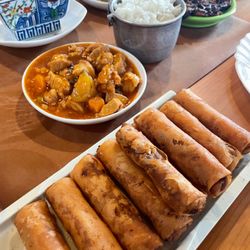 D' Home Makers Cafe - Lumpia (egg rolls), Pork Menudo (stew), Dinuguan (Pork Blood), Vegetables ⋅ Butuan, Philippines