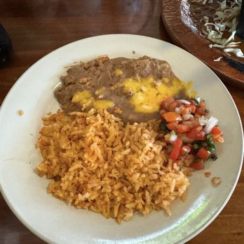 DV’s Mexican Grill - Side of rice, beans, and pico de gallo with the molcajete - Seafood Near Me - Ventura, California DV’s Mexican Grill - Side of rice, beans, and pico de gallo with the molcajete - Seafood Near Me - Ventura, California