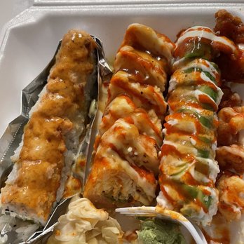 Sushimono - Spicy Crispy Roll Lion King Roll Popcorn Lobster Roll - Japanese Near Me - Fair Oaks, California Sushimono - Spicy Crispy Roll Lion King Roll Popcorn Lobster Roll - Japanese Near Me - Fair Oaks, California