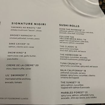O-Ku - GF menu - Japanese Near Me - Atlanta, Georgia