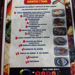 Gorditas To Go - Lunch/Dinner Menu
