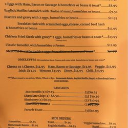 Miss Wakefield Diner - Menu 6.21.24 breakfast