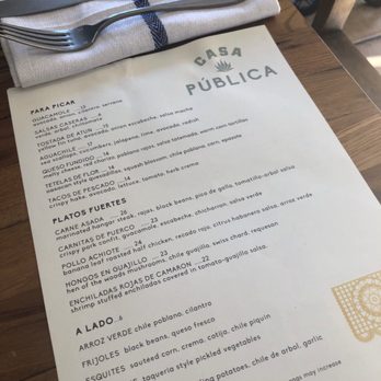 Casa Publica - Menu - Mexican Near Me - Brooklyn, New York Casa Publica - Menu - Mexican Near Me - Brooklyn, New York