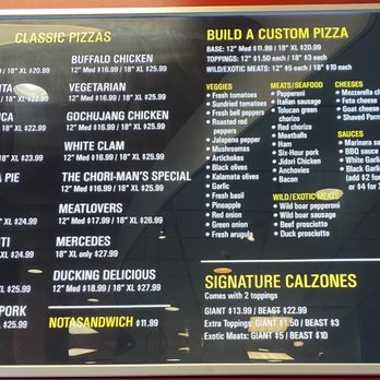 Burattino Brick Oven Pizza - Menu - 1/2/2023 - Pizza Near Me - Carson, California