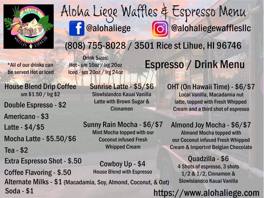 Menu photo 8 Aloha Liege Waffles & Espresso Lihue, HI Menu photo 8 Aloha Liege Waffles & Espresso Lihue, HI