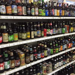 Bernie's Wines & Liquors - About 1/4 of their craft beer (not chilled) selection.