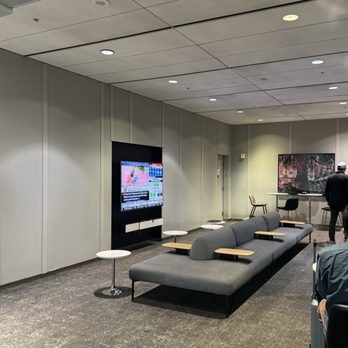 Air Canada Maple Leaf Lounge - Sports section tv - Airport Lounges Near Me - Mississauga, Ontario