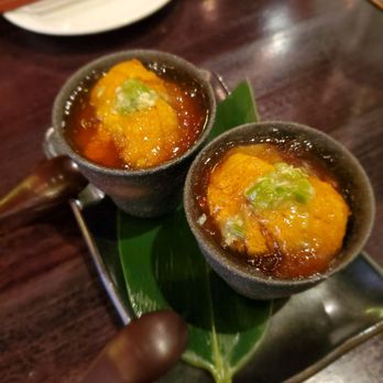 Kinjiro - Uni scallop crab ponzu jelly: Bit too cold from the fridge - and crab didn't seem the freshest. - Izakaya Near Me - Los Angeles, California