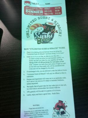 Menu photo 4 Sushi Bros Woodstock, GA