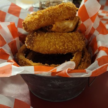 JAG Beer Burger Bowery - Basket of Onion Rings - Burgers Near Me - Fairmont, West Virginia