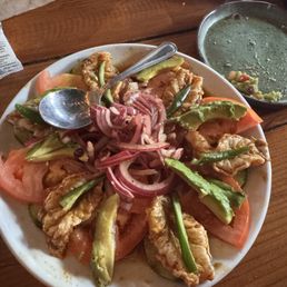 agua chilie (I asked no too spicy pls and it still had a good kick) too good