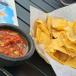 We were greeted today with " Welcome Home " by Leon himself. best salsa , margarita and food We were greeted today with " Welcome Home " by Leon himself. best salsa , margarita and food