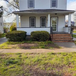 Small Time Landscaping - 1. Original bushes and terrible lawn.