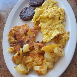 2 Eggs Any Style with Sausage and hash browns