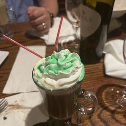 Irish coffee! Delicious!