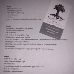 Our awesome schedule Our awesome schedule
