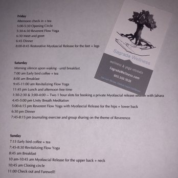 Sagrada Wellness - Our awesome schedule - Yoga Near Me - Santa Margarita, California Sagrada Wellness - Our awesome schedule - Yoga Near Me - Santa Margarita, California