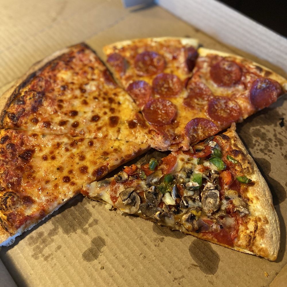 3 pizzas for the family, love it when the pepperoni is baked on the top - and the crust was perfect! 3 pizzas for the family, love it when the pepperoni is baked on the top - and the crust was perfect!