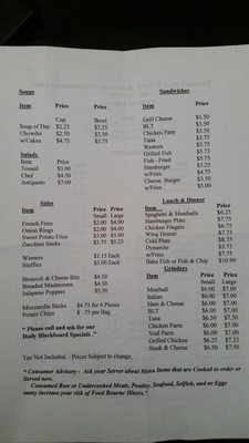 Menu photo 1 Barbara's Place Woonsocket, RI