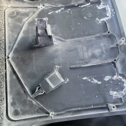 My my brake light cap with clumped up glue on it.