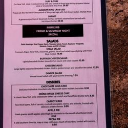 Chubby's Bar & Grill - Menu