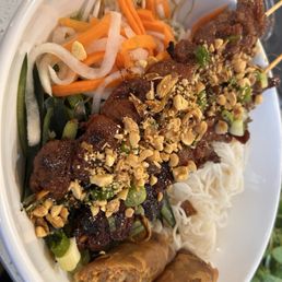 Grilled Pork Spring Rolls