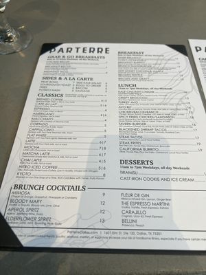 Menu photo 5 Parterre Dallas, TX Menu photo 5 Parterre Dallas, TX