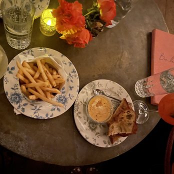 Bar Lis - Frites and Griddled Country Bread with honey dip - Lounges Near Me - Los Angeles, California