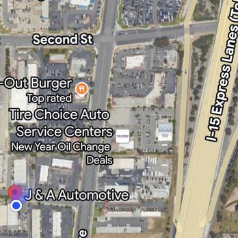J & A Automotive - Med map shot showing streets to business - Auto Repair Near Me - Norco, California J & A Automotive - Med map shot showing streets to business - Auto Repair Near Me - Norco, California