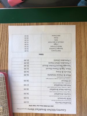 Menu photo 3 Country Kitchen Dawson, TX