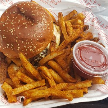 Charly's Burgers - Piña burger. - Burgers Near Me - Chicago, Illinois Charly's Burgers - Piña burger. - Burgers Near Me - Chicago, Illinois