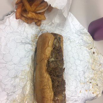 Quaker Steaks - Philly cheese steak and seasoned fries - Cheesesteaks Near Me - Katy, Texas