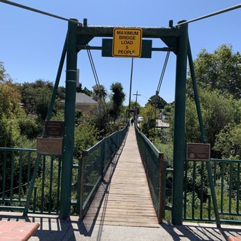 Swinging Bridge - 08.11.19 maximum bridge load: 5 people - Landmarks & Historical Buildings Near Me - Arroyo Grande, California