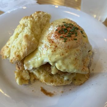 Vicious Biscuit - Crab Benny, $14 - Breakfast & Brunch Near Me - Fishers, Indiana