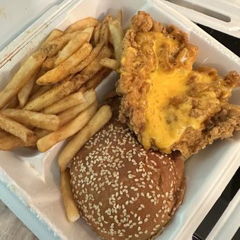 Times Grill - Fried chicken sandwich add cheese - American Near Me - Mandeville, Louisiana Times Grill - Fried chicken sandwich add cheese - American Near Me - Mandeville, Louisiana