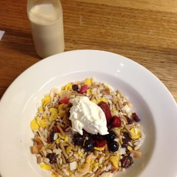 Seven Seeds - Muesli with labne and chai milk. - Coffee & Tea Near Me - Carlton, VIC Seven Seeds - Muesli with labne and chai milk. - Coffee & Tea Near Me - Carlton, VIC
