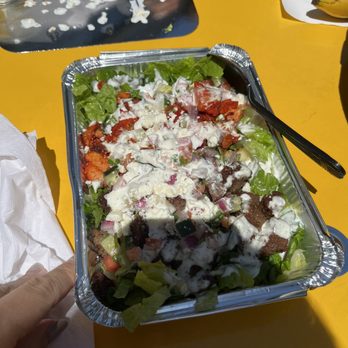 Tasty Kabob - Chicken and Lamb over Salad - Halal Near Me - Tysons, Virginia