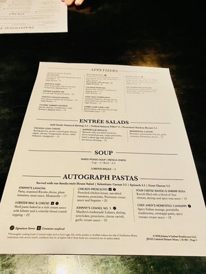 Menu photo 2 Johnny's Italian Steakhouse Eau Claire, WI Menu photo 2 Johnny's Italian Steakhouse Eau Claire, WI