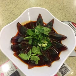 Must try: thousand year old egg with chili oil!