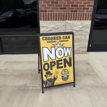 Crooked Can Brewing - Sign near parking - Breweries Near Me - Snellville, Georgia Crooked Can Brewing - Sign near parking - Breweries Near Me - Snellville, Georgia