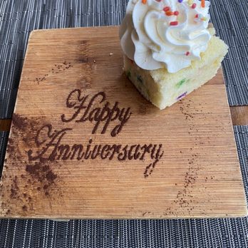 Altius - Complimentary Anniversary Funfetti Cake - New American Near Me - Pittsburgh, Pennsylvania Altius - Complimentary Anniversary Funfetti Cake - New American Near Me - Pittsburgh, Pennsylvania