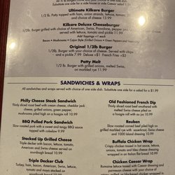 L J 'S Kilkare Family Restaraunt - Menu 2022.