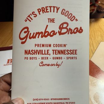 The Gumbo Bros - Cajun/Creole Near Me - Nashville, Tennessee