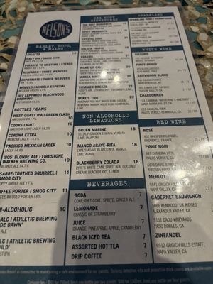 Menu photo 1 Nelson's Rancho Palos Verdes, CA Menu photo 1 Nelson's Rancho Palos Verdes, CA