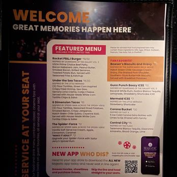 Majestic Gilbert 8 - Menu - Cinema Near Me - Gilbert, Arizona Majestic Gilbert 8 - Menu - Cinema Near Me - Gilbert, Arizona