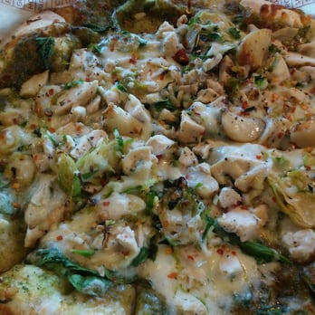 MOD Pizza - Pesto, brussel sprouts, roasted red peppers, etc.. - Pizza Near Me - Sacramento, California MOD Pizza - Pesto, brussel sprouts, roasted red peppers, etc.. - Pizza Near Me - Sacramento, California
