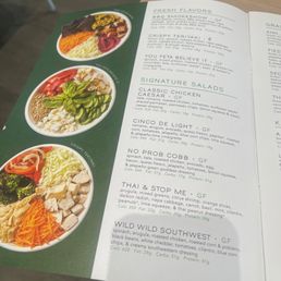 Partial menu