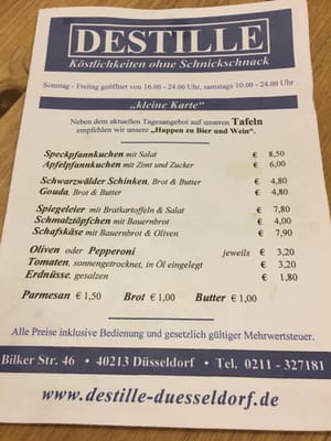 Menu photo 3 Destille Dusseldorf, NW Menu photo 3 Destille Dusseldorf, NW