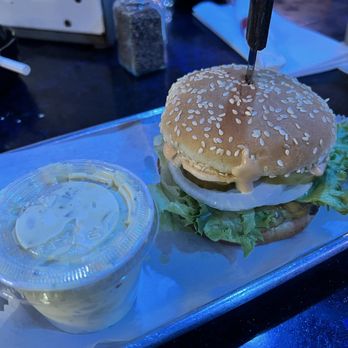 White Horse Saloon - Burger of the month-big Mac.  Delicious - Pubs Near Me - Union Mills, Indiana